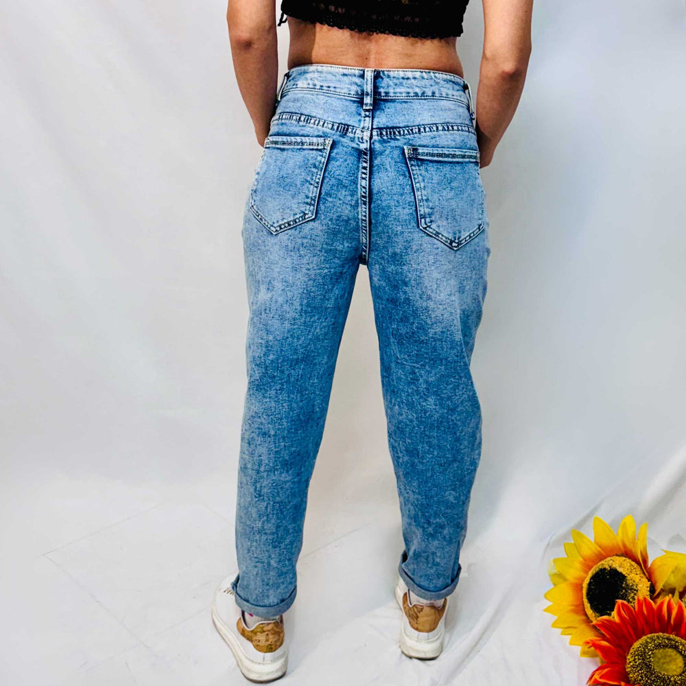 JEANS OCCULT STRAPPATI DENIM
